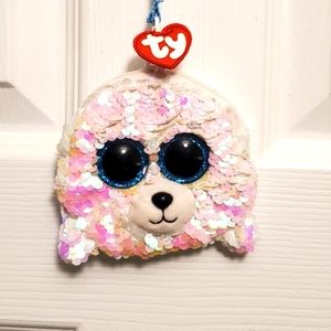 Ty Beanie Boos Coin Purse - Flippy Sequin - Icy Seal